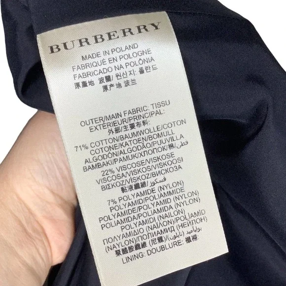 Burberry London Dress Womens 4 Black Lace Floral Fit Flare Sleeveless Pockets S - Picture 8 of 10